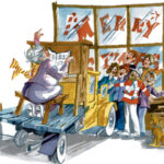 Illustration of carolers
