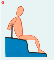 The pilot rail provides a secure backrest and seating area for crewmembers taking a break between foredeck activities.