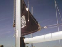 The mainsail’s Innermast Furling with the main furled.