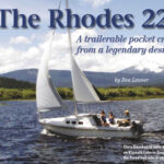 Chris Geankoplis sails his Rhodes 22 on Klamath Lake in Oregon. Notice the flared hull which adds buoyancy.