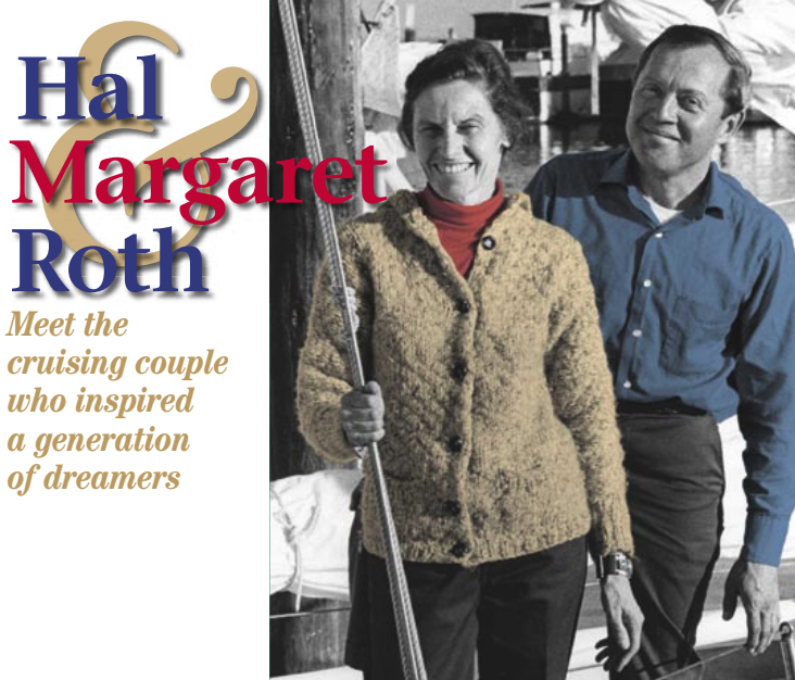 Hal and Margaret on Whisper in Sausalito in 1970