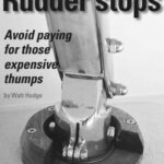 A collar with stops prevents the tiller from swinging farther than necessary. This saves both the rudder and all parts of the boat that may be in its path. Best of all, the skipper no longer worries at the sound of loud thumps from somewhere below the waterline.