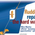Diagram of a rudder