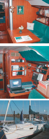 Over the years, Sampatecho has become the comfortable cruising home and the place of business for Bradd and Maeve, who are breaking ground as sailors who combine their work and cruising lifestyles. They sometimes teeter at the leading edge of communication technology with the associated frustrations, but Bradd and Maeve are showing others that the business-aboard dream works for them.