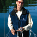 Picture of a woman on a boat