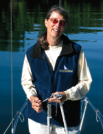 Picture of a woman on a boat