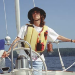 Picture of someone sailing