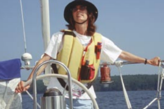 Picture of someone sailing