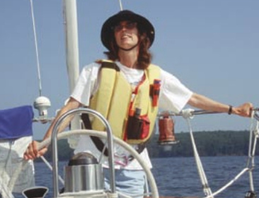 Picture of someone sailing