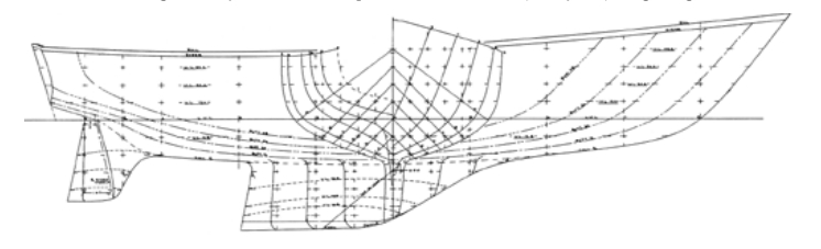 The Cape North 43, with a displacement/waterline length ratio of 253, shows that a fin-keel yacht can be seakindly. Her deadrise is not as steep as that of the Oceanic but, nevertheless, the Cape North has proven her worth in severe weather.