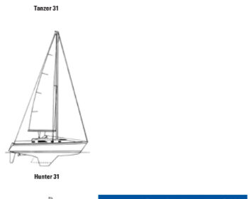 Comparison chart between Tanzer 31, Hunter 31, and Cal 31