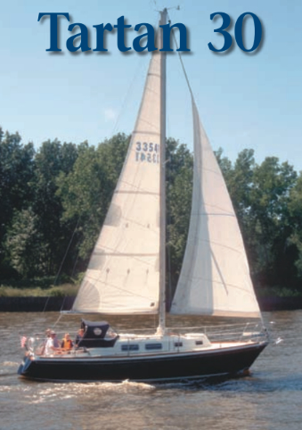 Prudent, a 1979 Tartan 30, owned by Mark and Joan Girton, sails the light fantastic.