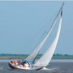 Rubicon, a Tartan 34 Classic, now shows her sweet lines to Germans, the first of her kind in Europe.