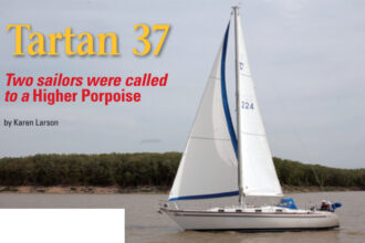 Tom Wells and his wife and willing accomplice, Sandy, have been sailing together since the bug bit decades ago. Until they retire, they’re happy sailing their Tartan 37 on Missouri’s Mark Twain Lake.