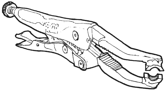 Picture of a completed thread grabber tool
