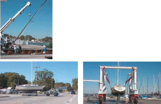 The Torresen Marine yard is a bustle of activity each fall as boats are hauled out of the water and moved across the street to indoor and outdoor facilities. The company also has a brokerage business and a chandlery.