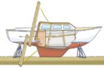 Illustration of braces in boat