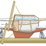 Illustration of braces in boat