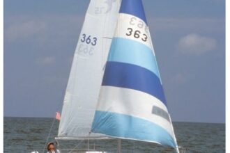 Tanzer sailboats, including Liebelle, the 7.5 are distinctive because of the raised deck into which the portlights are set. This gives the appearance of reverse sheer, despite the conventional line of the gunwale/hull-to-deck joint.