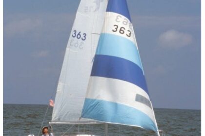 Tanzer sailboats, including Liebelle, the 7.5 are distinctive because of the raised deck into which the portlights are set. This gives the appearance of reverse sheer, despite the conventional line of the gunwale/hull-to-deck joint.