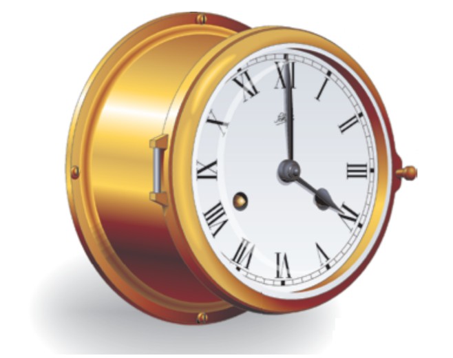 Brass, primarily an alloy of copper and zinc, is less expensive than bronze and can be used for making items that remain in the cabin, such as clock and barometer cases.