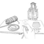 Assemble your materials: a length of rope for the grommet, a spool of small cotton line, and either instructions for making a grommet or waxed whipping twine (if you choose to join the two rope ends instead).