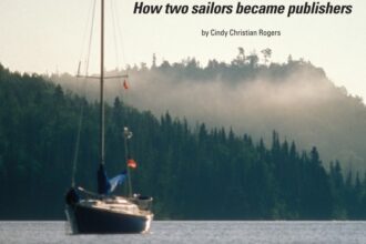 Mystic floats peacefully in the Slate Islands of Lake Superior where Good Old Boat was conceived.