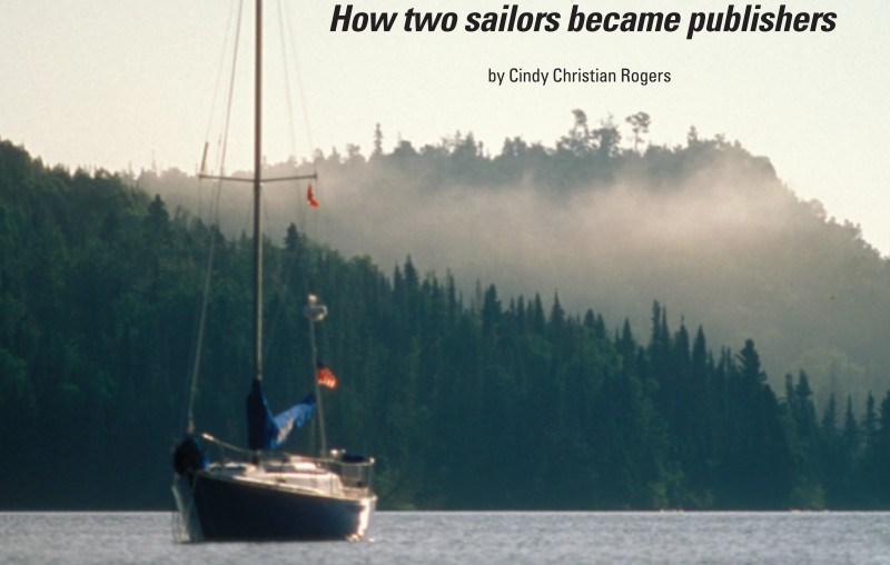Mystic floats peacefully in the Slate Islands of Lake Superior where Good Old Boat was conceived.