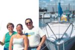Bonita — large in some ways and small in others — awaits future adventures. A portion of the Wallace family, inset: Connie, Libby, and Penn.