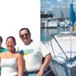 Bonita — large in some ways and small in others — awaits future adventures. A portion of the Wallace family, inset: Connie, Libby, and Penn.