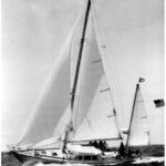 Large yachts compromise economy . . . and sometimes the cooking facilities. When she was built, Julie, a 52-foot yawl, had all the conveniences, except for one. Frightened of most cooking fuels, her owner insisted on a simple two-burner Sterno stove.