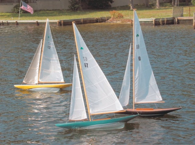 Beattie Purcell has built more than 80 model RC boats for customers as far away as the Caribbean. Each measures about 5 feet and is beautifully finished.