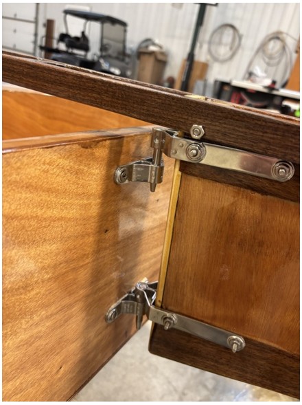 Rudder Box in Place on the Transom