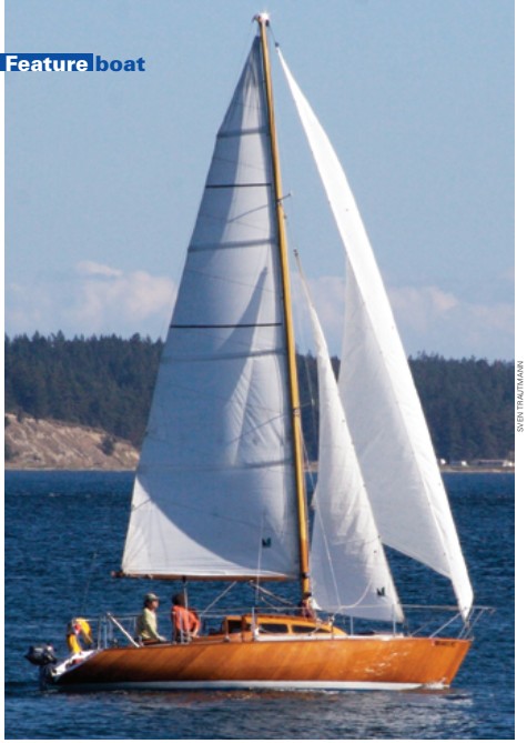 Dolly under sail during the Port Townsend (Washington) Wooden Boat Festival.