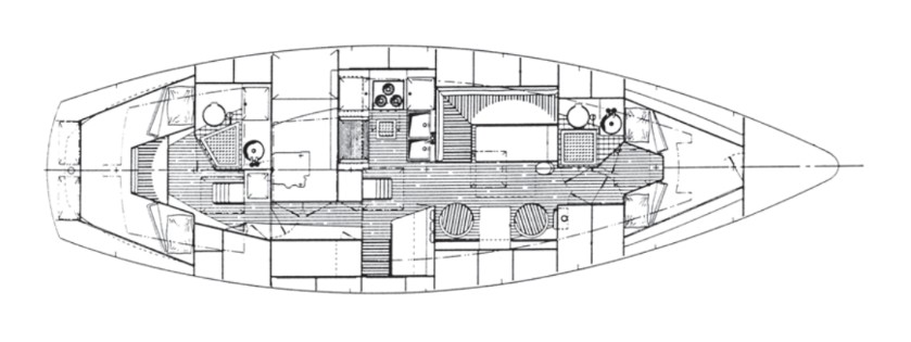 Whitby 42 interior plans
