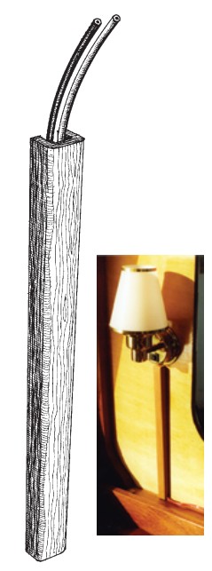 wooden cable cover