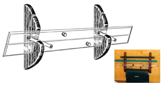 wooden ruler rack