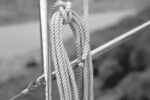 On Geoffrey’s boat, the preferred (nay, the only acceptable) method of stowing line is with a traditional admiralty hitch.
