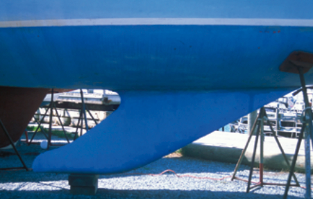 Picture of the bottom of a boat