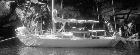 Part of the reason for the Buckmans’ strong loyalty to their International Folkboat is the places she can go. After 20 years of cruising and gunkholing up and down the East Coast, the Leight is filled with many fond memories, such as this one in Otter Cove, Maine.