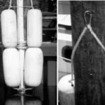 If you typically leave and return to the same dock, why not leave your fenders behind? Don Launer developed a method that protects a boat from the pilings in a tidal area (as long as the tides aren’t too large).
