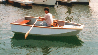 The family’s stable and slow Barge had her moments when the children were small. The tender for all mothers, she made a great playpen until she was considered something more akin to a sea slug by a couple of boys who became more interested in speed than security.