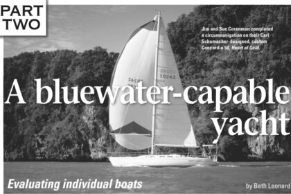 Jim and Sue Corenman completed a circumnavigation on their Carl Schumacher-designed, custom Concordia 50, Heart of Gold.