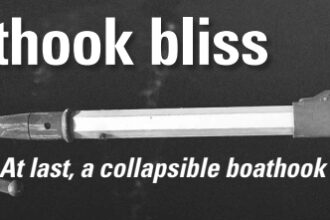 Walt’s handy extending boathook is an extension handle meant for rolling paint and available in many painting supply stores. It has a thumb-trigger locking mechanism, which he prefers to twist-lock boathooks.