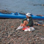 Picture of someone sitting on a beach