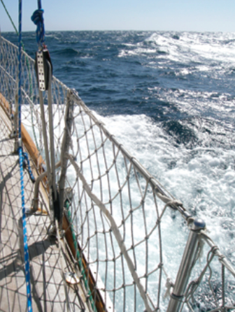 On Momo we are equal-opportunity employers. The blocks are from Wichard, Harken, and Schaefer – whatever will do the job for the most reasonable price.