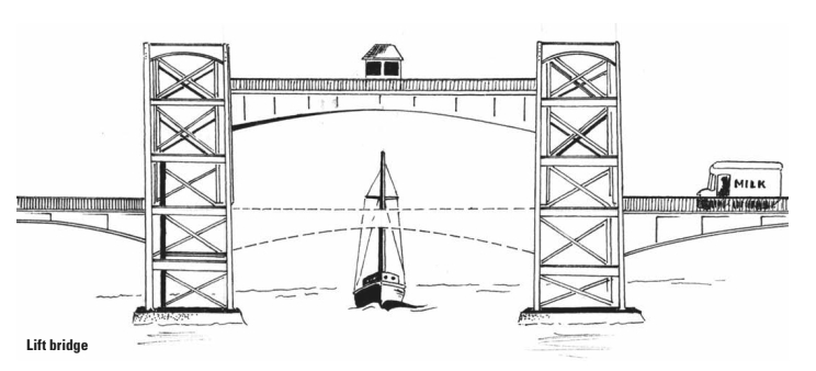 Lift bridge