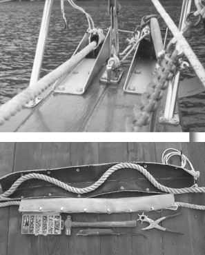 Got a friend in fire prevention? If so, your anchor-rode chafe worries are at an end. A typical used fire hose from city firefighters can create the best of anchor-rode chafe prevention. A smaller hose of the type used by wildland firefighters works very well for docklines.