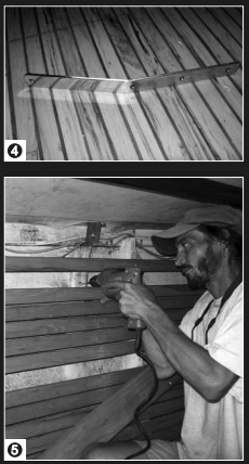 The dazzling effects of a polish job (4), and Dave with the drill (5).
