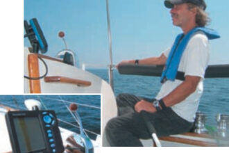 Having the engine controls on the coachroof makes for safer passage in tight or difficult quarters.